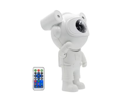 MILONI USA Astronaut Galaxy Projector with Remote Control and Bluetooth Speaker 360° Adjustable Timer Kids Astronaut Nebula Night Light, for Gaming Room (1, New Astronaut Star Projector)