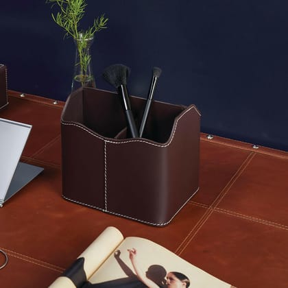 Modella Multi Storage Desk Organizer Bordeaux-Bordeaux