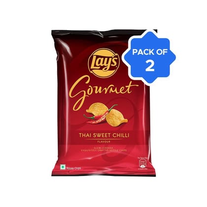 Lay's Gourmet Potato Chips - Thai Sweet Chilli Flavour - Pack of 2