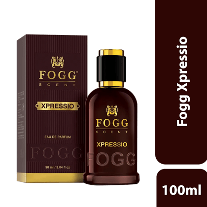 Fogg Xpressio Scent Eau De Parfum - Mens Perfume, Long-Lasting Fresh & Powerful Fragrance, 100 Ml