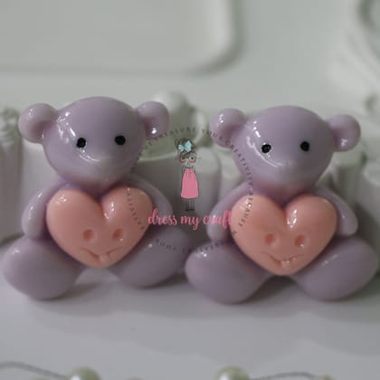 Valentine Teddy - Mauve