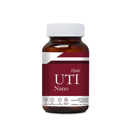 ZEROHARM Holo UTI tablets: Plant-based, fights UTI, inhibits bacteria, flushes toxins, balances pH, maintains urological function, 60 veg tablets.-ZEROHARM Holo UTI tablets | Plant-based | Fights