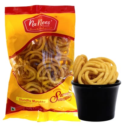 Ulundhu/Urad Murukku | 150 g Pack (Weight - 150g) by NaNee's Foods