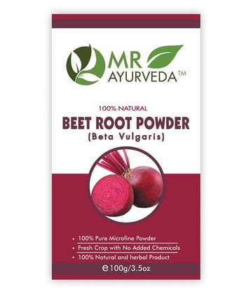 MR Ayurveda BeetRoot Powder for Skin & Hair Care Face Pack Masks 100 gm