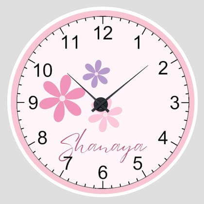 Personalised Acrylic Wall Clock - Petal Power