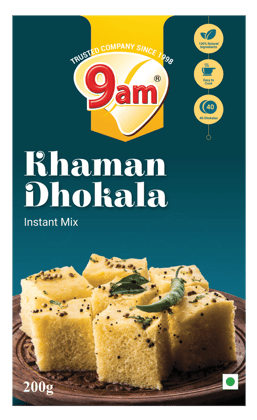 9am Khamkham Dhokla Instant Mix, 200 gm