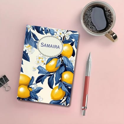 Personalised Notebook - A5 size - Blue Lemonade-Soft Cover