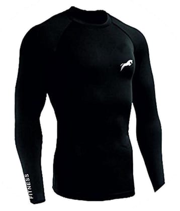 Rider Compression Top Full Sleeve Plain Athletic Fit Multi Sports Cycling, Cricket, Football, Badminton, Gym, Fitness & Other Outdoor Inner Wear - XL