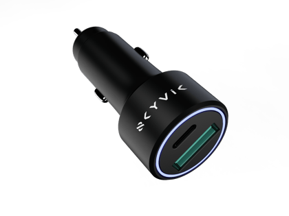 SKYVIK EMBLO Dual port Car Charger-SKYVIK EMBLO Dual port Car Charger - Type A + Type C