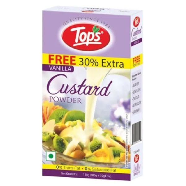 Tops Vanilla Custard Powder 100 Gms