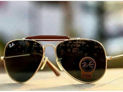 Ray-Ban New Stylish Brown & Gold 3422 Fancy Aviator Bridge Master Pcs Sunglass For Unisex