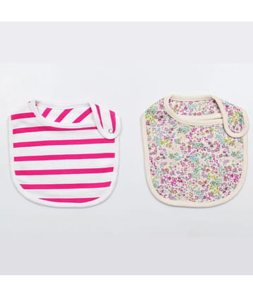 Juscubs Multi-Colour Cotton Bibs - Set of 2