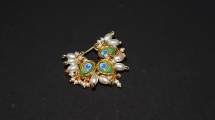 Peacock Piece Nose Ring("2") inch