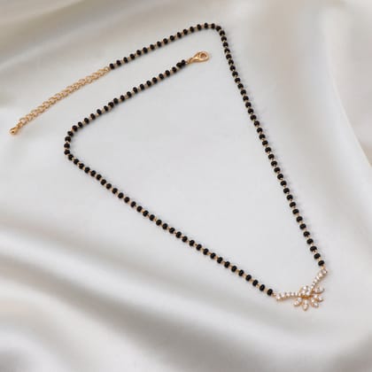 Golden Zircon Lily Mangalsutra