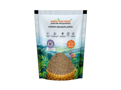 Safe Harvest Carom Seeds/ Ajwain 200g, Pesticide - Free