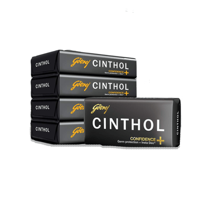 Godrej Cinthol Confidence+ Soap (Pack of 4+1), 500 gm Pack