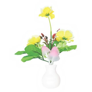TP Troops 3 Led Flower Shaped Night Lamp with Auto On/Off Sensor for Indoor  Outdoor Decorations