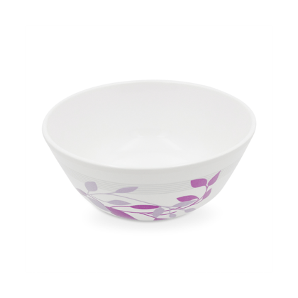 SUPERWARE | Pure Melamine | Soup Bowl Set - PURPLE PETAL (4.5") | 6 Nos.| Stain Free, Glazed Finish