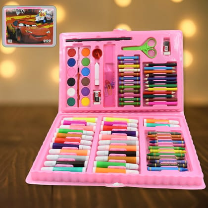 17978 Art Set Kids Art Supplies Coloring Case Kit Painting & Drawing Sets for Kids Boys Girls Gifts Toys Age 4 & Above - Mix Colors, Kids Colorful Bag (86 Pcs Set)