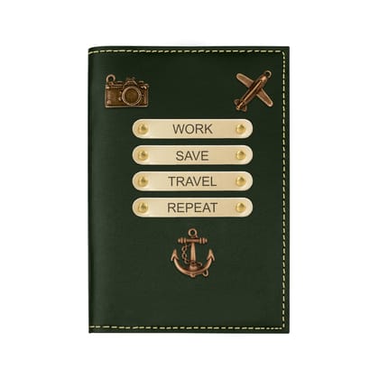 The Wallet Store Leather Passport Cover - Green