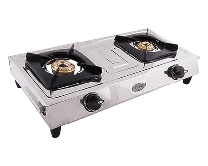 Prestige Star Stainless Steel LP Gas Stove (2 Burners)