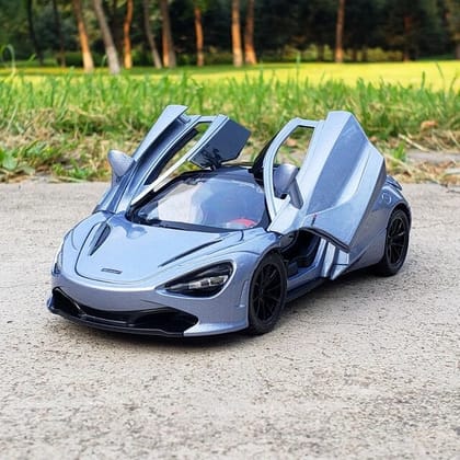 Mclaren 720s Resembling Metal Die Cast Car - 1:32 Scale - Silver