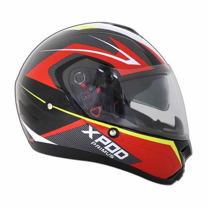 TVS XPOD Primus Dual Visor - Red -M