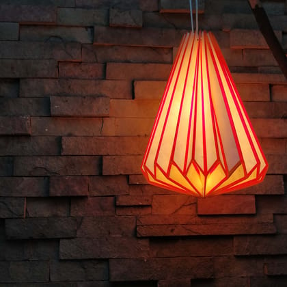 Archigami Cone Lamp (Red)