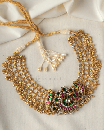 Gold Polish Silver Necklace CHN1571