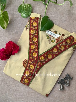 "Sandhya" Bagru Cotton kurta-S