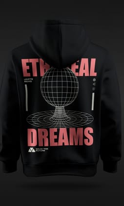 Ethereal Dreams Hoodie-M / Black