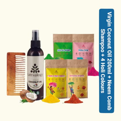 Complete Organic Holi Celebration Combo with 4 x 50g Holi Colors