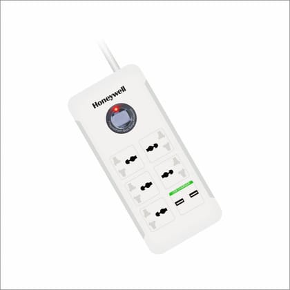 5 out surge protector with master switch + 2 USB