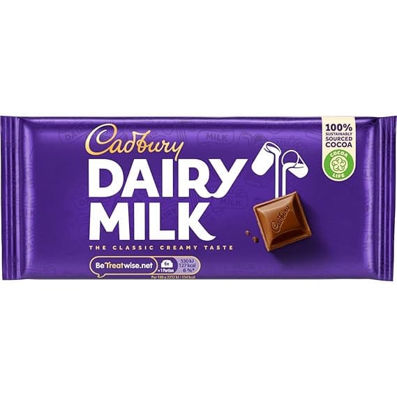 Cadbury Dairy Milk Chocolate, 95 G