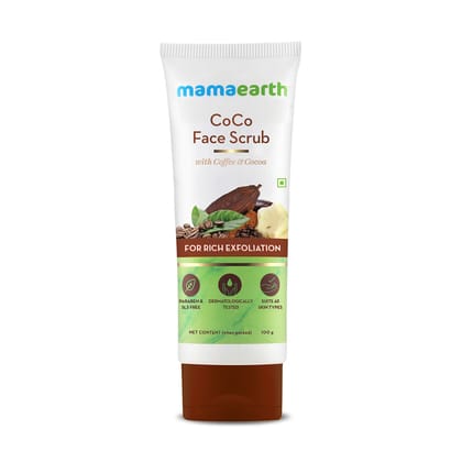 Mamaearth CoCo Face Scrub with Coffee & Cocoa for Rich Exfoliation-100gm