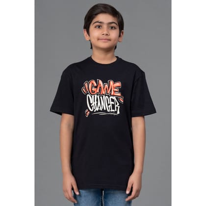 RedTape Kids Unisex T-Shirt- Best in Comfort| Cotton| Black Colour| Round Neck|Casual Look