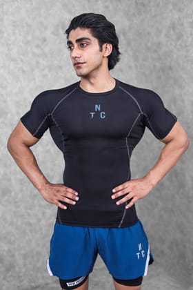 Critical Compression T-shirt- Black-S
