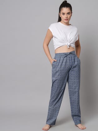 Tribal Print Pyjama - Blue-L / Blue