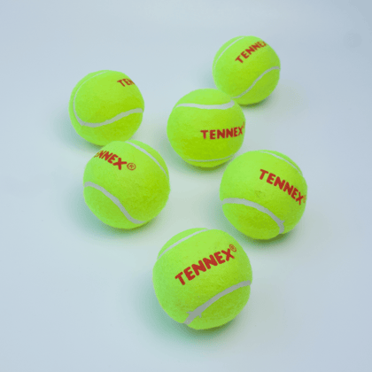 Cricket Tennis Ball Hard/Heavy Weight (Pack of 12) - Overarm Bowling-Yellow