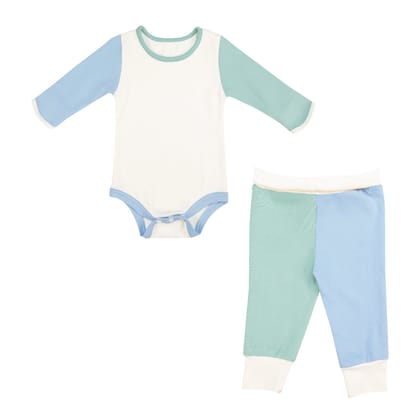 CANTON BLUE TWO PIECE SET-NEWBORN SIZE