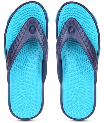 Paragon - Navy Blue Mens Massage Flip Flop - None