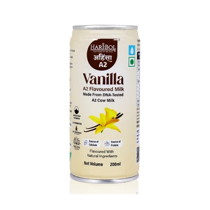 HARIBOL A2 VANILLA MILK 200 ML | Pack of 2 | (200ml x 2) 