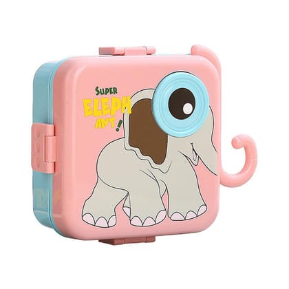 Ele Guard Spill Proof Lunch Box For Kids-Pink