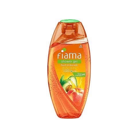 Fiama Shower Gel Peach & Avocado (with Skin Conditioners) - Mild Dew, 250 ml Bottle