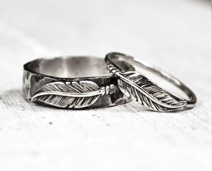 Leaf Couple Ring-Adjustable