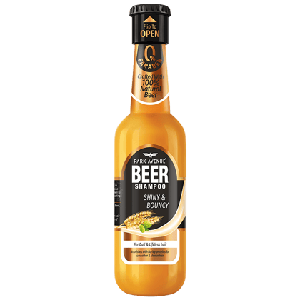 Park Avenue Beer Shampoo - Shiny & Bouncy, 180 Ml