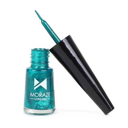 Moraze Color Glittery Eyeliner - 3.5ML-Eye dye green