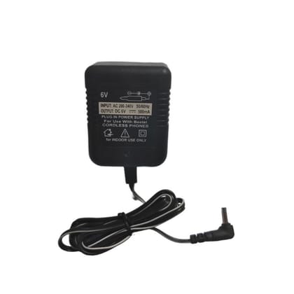 6V 500mA DC Power Adapter Power Supply AC Input 200-240 V for Toys, Cordless Phones, FM Radio, Other Electronics & IT Gadgets(with Vtech Pin)