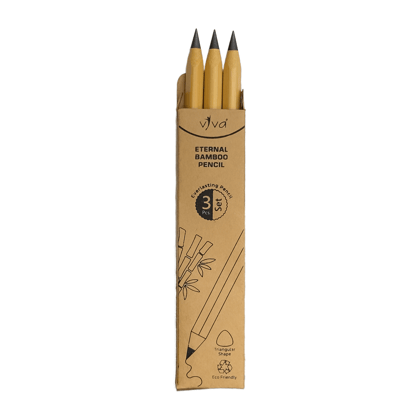 ETERNAL - BAMBOO NATURAL PENCIL (EVERLASTING)-Pack of 3