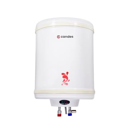 Candes Geyser 25L, 1 Year Warranty, 5 Star Rated, 2000W, Automatic Storage, Vertical Water Heater for Home - Perfecto IvoryWall-Candes Geyser 25 Litre | 1 Year Warranty | Water Heater for Home, W